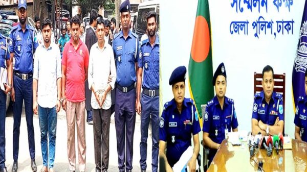 নবাবগঞ্জ উপজেলায় ভেজাল ঔষধ বিক্রয় চক্রের ৩ সদস্য গ্রেপ্তার